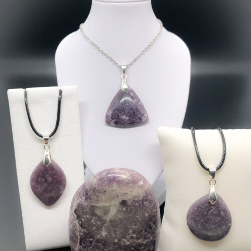 Pendentifs lépidolite